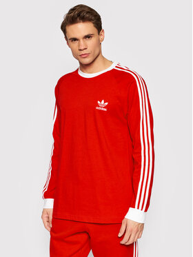 adidas adidas Manches longues adicolor Classics3-Stripes HE9532 Rouge Slim Fit