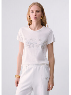 Liu Jo Liu Jo T-shirt TF6242JS923L9502 Bianco Regular Fit