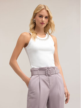 Motivi Motivi T-Shirt G392W003447N011 Biały Slim Fit