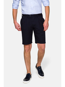 Lancerto Lancerto Szorty materiałowe Borneo Granatowy Regular Fit
