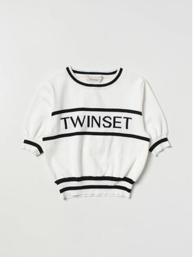 TWINSET TWINSET Bluzka 231GJ209H Biały Slim Fit