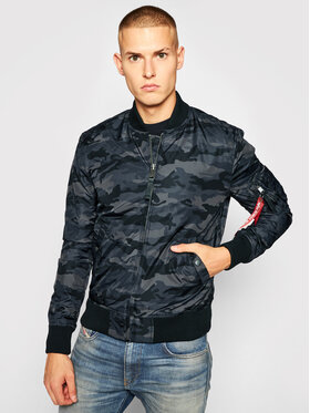 Alpha Industries Alpha Industries Kurtka bomber Ma-1 Tt Camo 191103C Szary Regular Fit