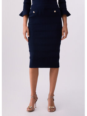 Liu Jo Liu Jo Spódnica midi CA6218MS55NP9583 Niebieski jasny Slim Fit