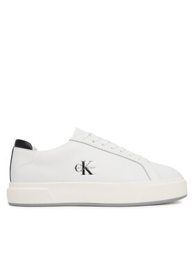 Calvin Klein Calvin Klein Sneakersy Basket Cupsole Laceup Lth Ml YM0YM01460 Biały