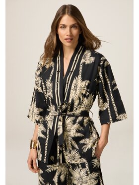 Oltre Oltre Bluzka 2466J200706N0R2 Czarny Baggy Fit