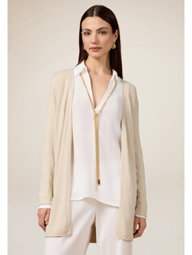 Oltre Oltre Cardigan M295J005030N012 Écru Regular Fit