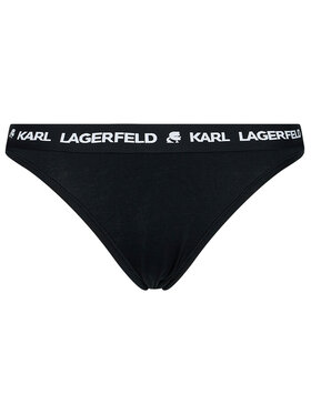 KARL LAGERFELD Set Od 2 Para Klasičnih Gaćica Logo Set 211W2127 Crna