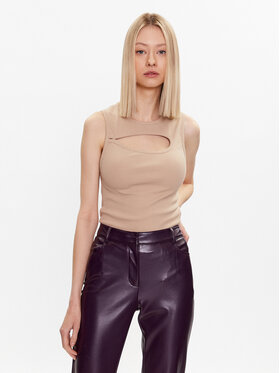 Remain Remain Топ Ribbed 5001762209 Бежевий Slim Fit