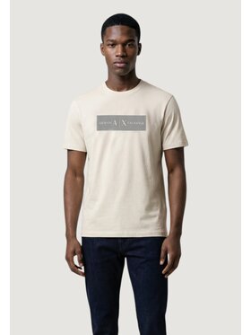Armani Exchange Armani Exchange T-krekls XM002472 AF10356 U1074 Écru Slim Fit