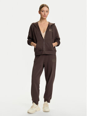 EA7 Emporio Armani EA7 Emporio Armani Tepláková souprava 7W000420 AF12473 U6063 Hnědá Relaxed Fit