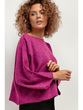 Tessita Tessita Sweter T418/8/OneSize Fioletowy Loose Fit