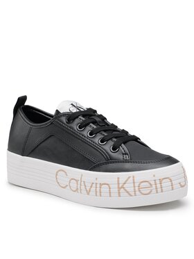 Calvin Klein Jeans Calvin Klein Jeans Снікерcи Vulc Flatf Low Wrap Around Logo YW0YW01025 Чорний