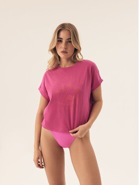 Esotiq Esotiq Bluzka 42814 Różowy Regular Fit