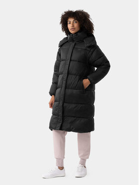 4F 4F Zimní bunda 4FAW23TDJAF238 Černá Regular Fit