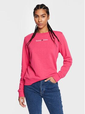 Tommy Jeans Tommy Jeans Bluza Serif Linear DW0DW15056 Różowy Regular Fit