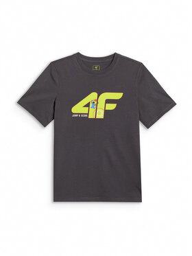4F 4F T-Shirt WAVE RIDERS CLUB Szary ciemny Regular Fit