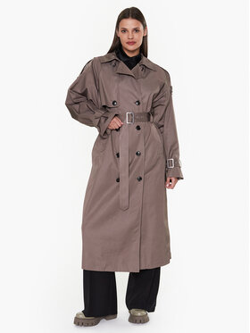 Gestuz Gestuz Тренч Sarga 10906855 Кафяв Loose Fit