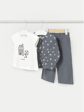 Mayoral Mayoral Set Sweatshirt, Bluse und Hose 1574 Grau Regular Fit