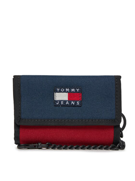 Tommy Jeans Tommy Jeans Голям мъжки портфейл Tjm Heritage Nylon Trifold AM0AM12078 Тъмносин