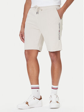 Tommy Hilfiger Tommy Hilfiger Pantaloni scurți sport UM0UM03452 Écru Relaxed Fit