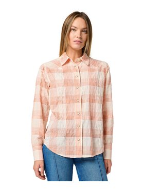 Wrangler Wrangler Koszula 112364575 Pomarańczowy Relaxed Fit