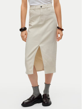Vero Moda Vero Moda Дънкова пола Veri 10295731 Бежов Regular Fit