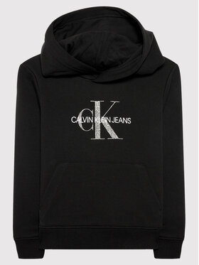 Calvin Klein Jeans Calvin Klein Jeans Sweatshirt Reptile Skin Monogram IG0IG01202 Noir Regular Fit