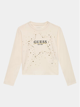 Guess Guess Bluzka J3BI09 J1314 Écru Regular Fit