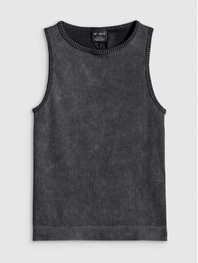 4F 4F Tank top AFTERLIGHT Czarny Slim Fit