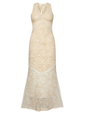 Guess Guess Rochie cocktail W5GT37 KCS90 Bej Slim Fit