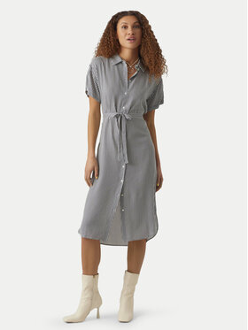 Vero Moda Vero Moda Haljina košulja Bumpy 10279684 Siva Regular Fit