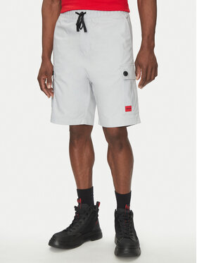HUGO HUGO Шорти з тканини Garlio 50510594 Сірий Regular Fit
