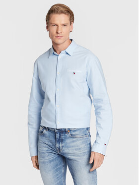 Tommy Jeans Tommy Jeans Camicia Serif Linear Oxford DM0DM15143 Blu Classic Fit