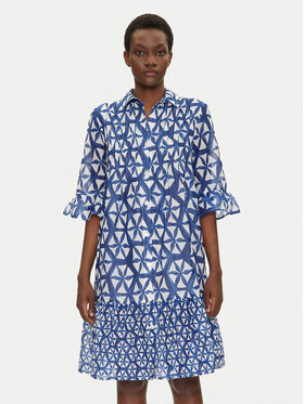 Iconique Iconique Φόρεμα πουκάμισο IC25-087 Μπλε Relaxed Fit