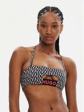 HUGO HUGO Gornji dio kupaćeg kostima Monogram 50534927 Crna