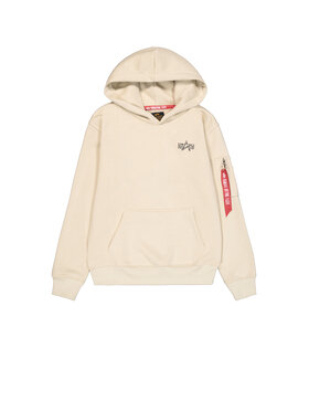 Alpha Industries Alpha Industries Bluza Signature Back Print Hoodie Beżowy Regular Fit
