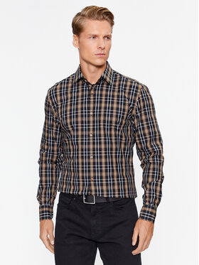 Boss Boss Marškiniai H-Hank 50496168 Smėlio Slim Fit