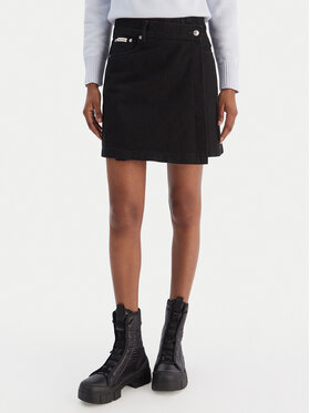 Calvin Klein Jeans Calvin Klein Jeans Fustă de blugi LV047D777G Negru Regular Fit