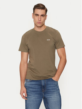 SCHOTT N.Y.C. SCHOTT N.Y.C. Футболка TSCLAWS1 Хакі Regular Fit