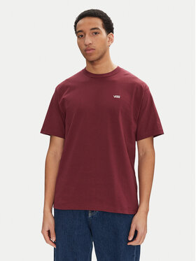 Vans Vans T-särk Left Chest II VN000P1P Bordoopunane Loose Fit