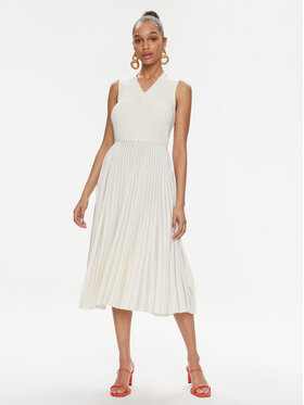 BOSS Boss Rochie de zi Farara 50509325 Écru Regular Fit