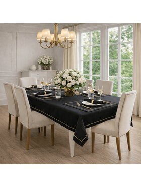 Roseberry Home Roseberry Home Obrus Royal Black Goldenline Czarny
