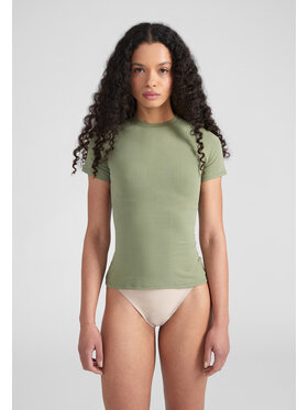 Style Republic Style Republic T-Shirt Shortsleeve Basic Zielony Curvy Fit