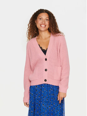 Saint Tropez Saint Tropez Kardigán 30512816 Rózsaszín Loose Fit