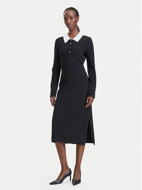 KARL LAGERFELD KARL LAGERFELD Trikotāžas kleita B4W13054 Melns Regular Fit