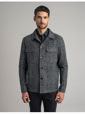 Borgio Borgio Koszula orotelli_g Granatowy Classic Fit