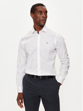 Tommy Hilfiger Tommy Hilfiger Πουκάμισο MW0MW36918 Λευκό Slim Fit