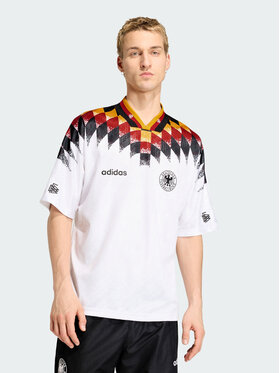 adidas adidas Koszulka techniczna 161642 Biały Loose Fit
