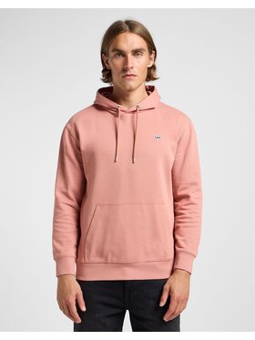 Lee Lee Bluzka PLAIN HOODIE Pomarańczowy Regular Fit