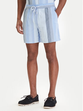 Tommy Jeans Tommy Jeans Bavlnené šortky Dobby Stripe DM0DM22830 Modrá Relaxed Fit